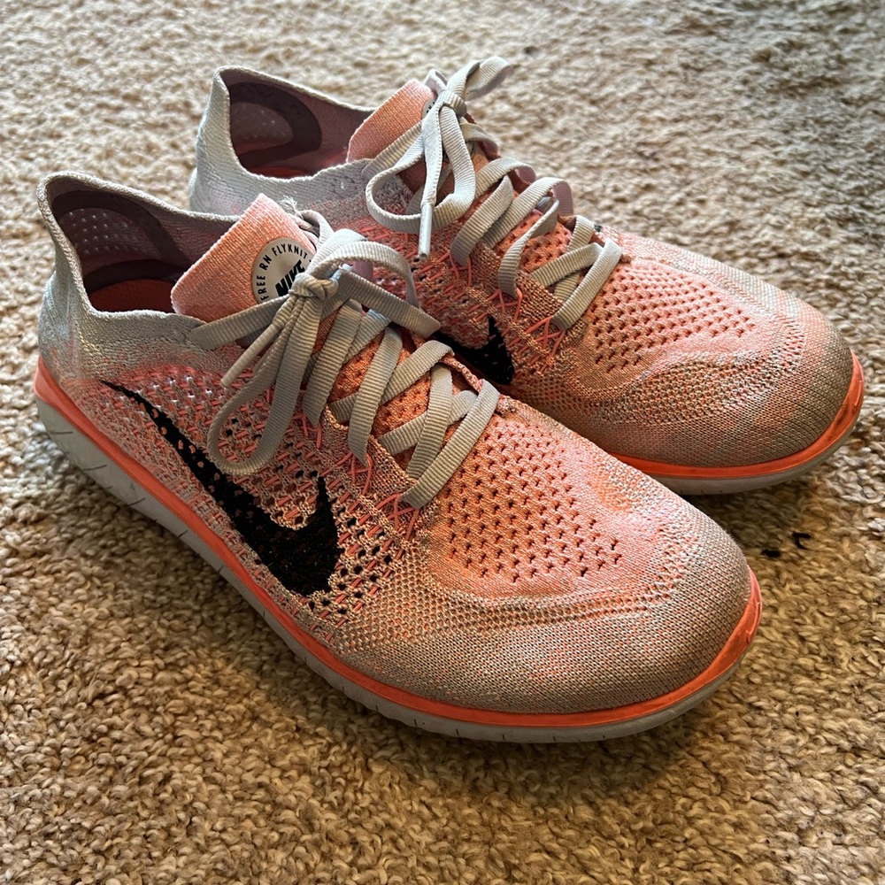 Nike Women's Orange/Pinkish and Gray Running Shoes